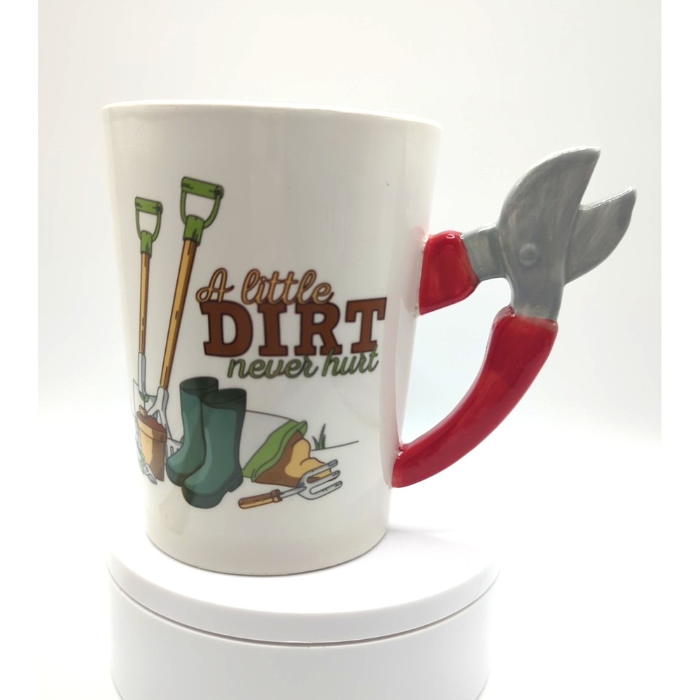 Meridian Point A Little Dirt Never Hurt Garden Mug Clipper Handle 3DGM-12-3002